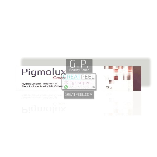 PIGMOLUX CREAM WITH HYDROQUINONE 4% / TRETINOIN 0.05% / FLUOCINOLONE ACETONIDE 0.01% | 15g/0.53oz